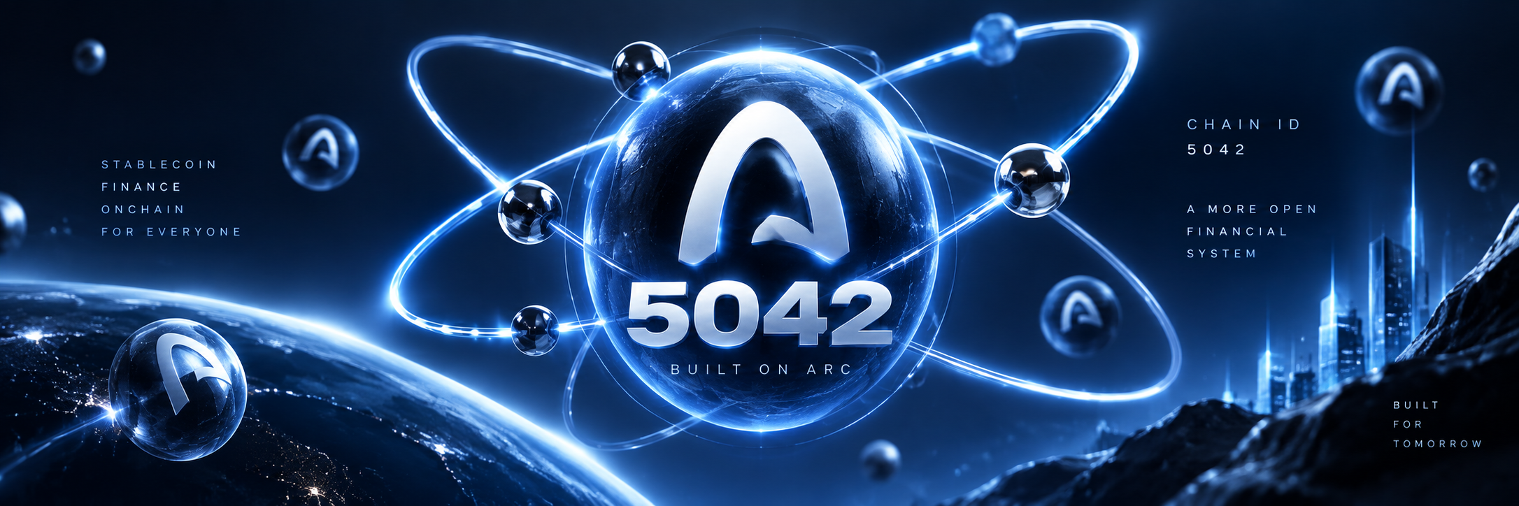 5042 at the center of an illuminated atomic Arc universe